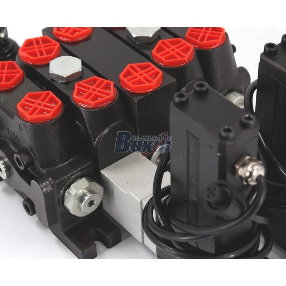Customized DCV100 Electric Motor 2 Spool Valve OEM and ODM Service detail image